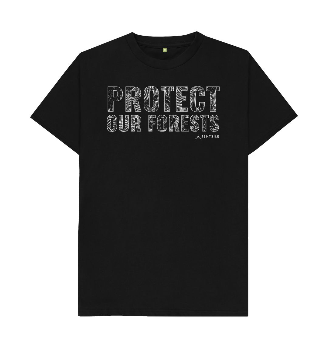 Black Protect Our Forests T Shirt - Male (6585774014537)
