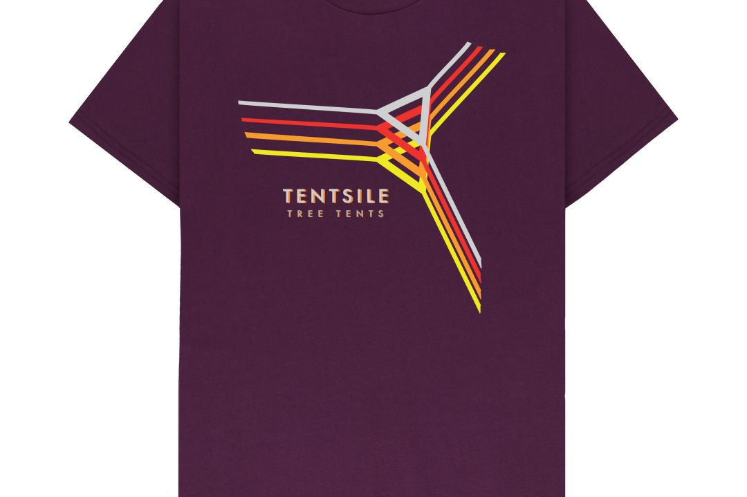 Purple Tentsile Retro T Shirt Male (6569086615625)