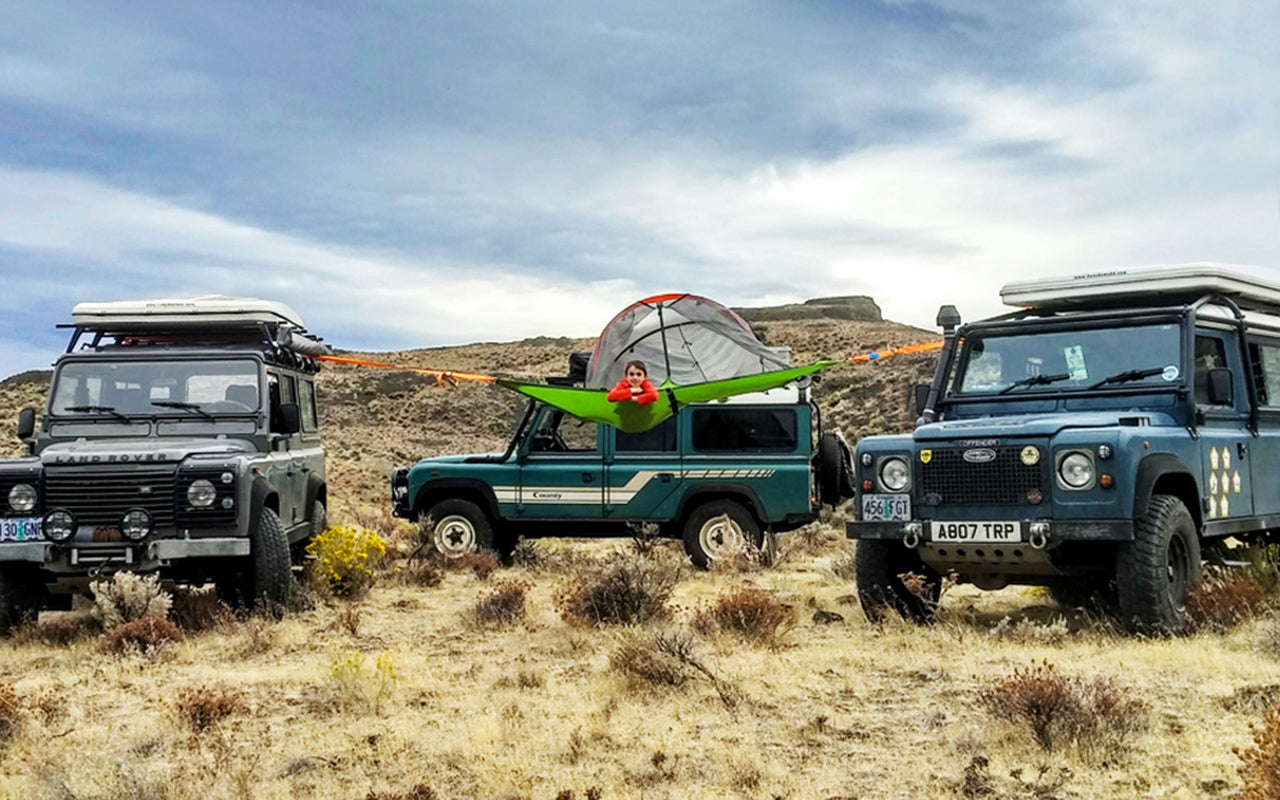 #TentsileAdventure: 3 Land Rovers, 2 Kids, 1 Awesome Tentsile Set-Up
