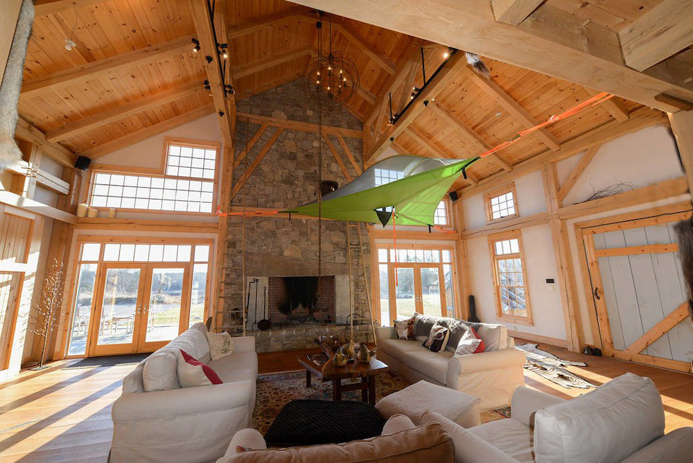How To Hang a Hammock or Tree Tent Indoors