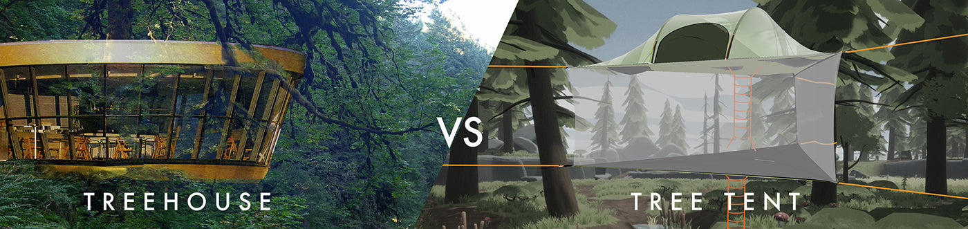 Treehouses vs Tree Tents