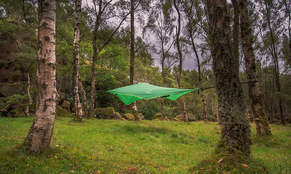 Una 1 person tree tent hammock in forest (4354991390793)