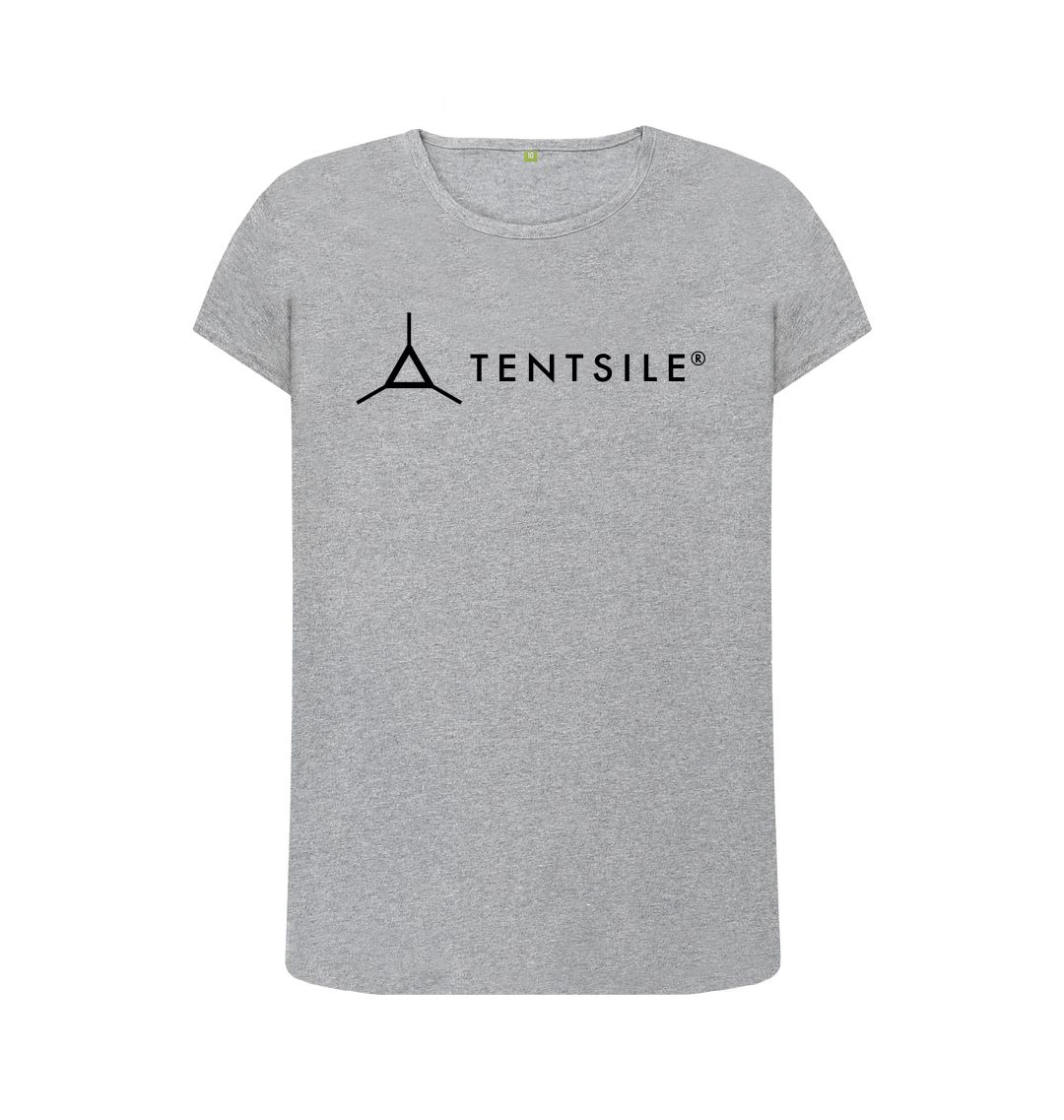 Athletic Grey Tentsile Crew Neck Logo Tee - Female (6613439873097)