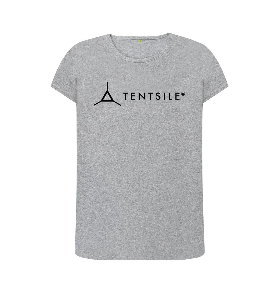 Athletic Grey Tentsile Crew Neck Logo Tee - Female (6613439873097)
