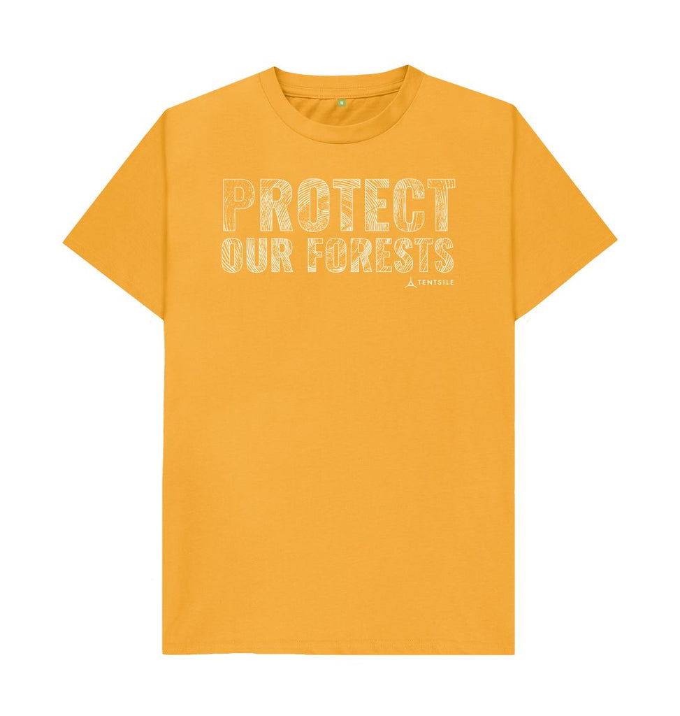 Mustard Protect Our Forests T Shirt - Male (6585774014537)