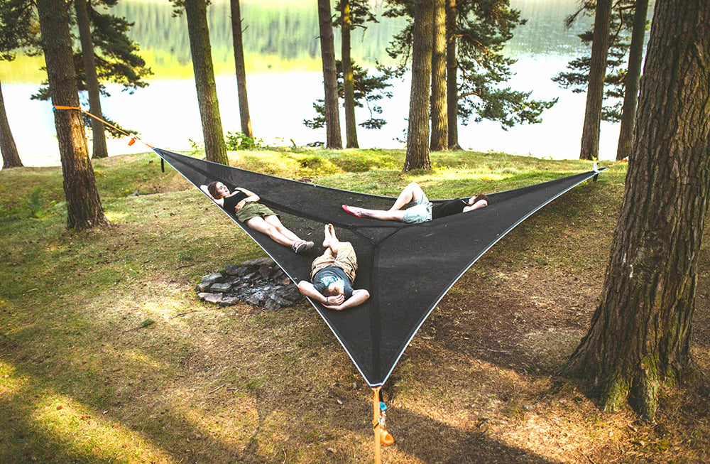 men and women laid in mesh camping hammock (4373048033353)