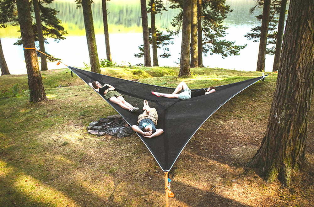 men and women laid in mesh camping hammock (4373048033353)