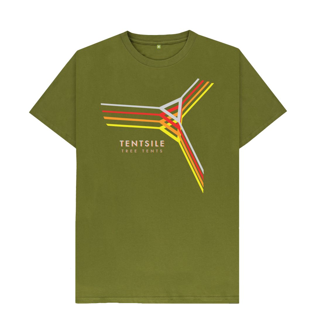 Moss Green Tentsile Retro T Shirt Male (6569086615625)