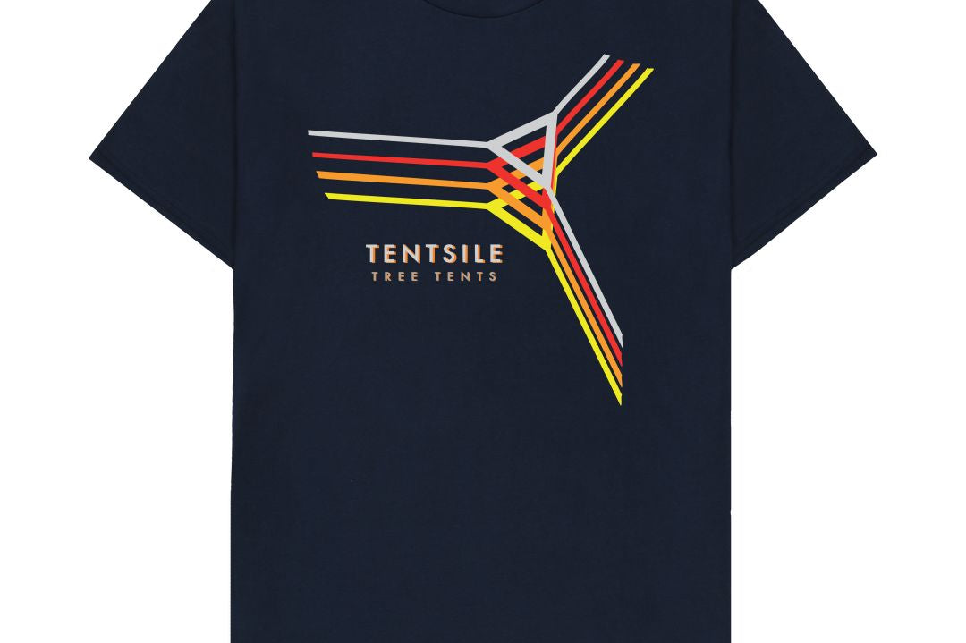 Navy Blue Tentsile Retro T Shirt Male (6569086615625)