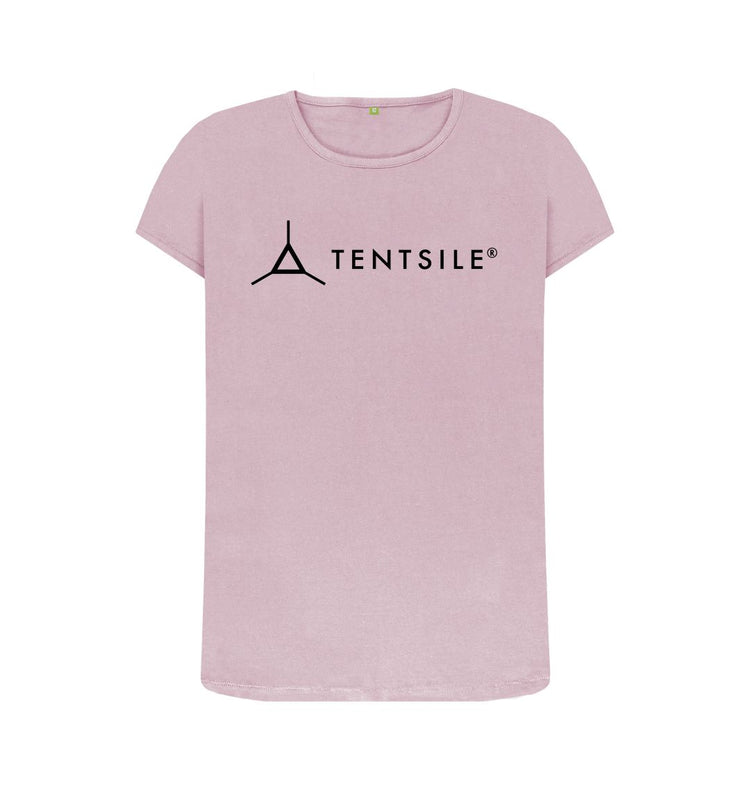 Mauve Tentsile Crew Neck Logo Tee - Female (6613439873097)