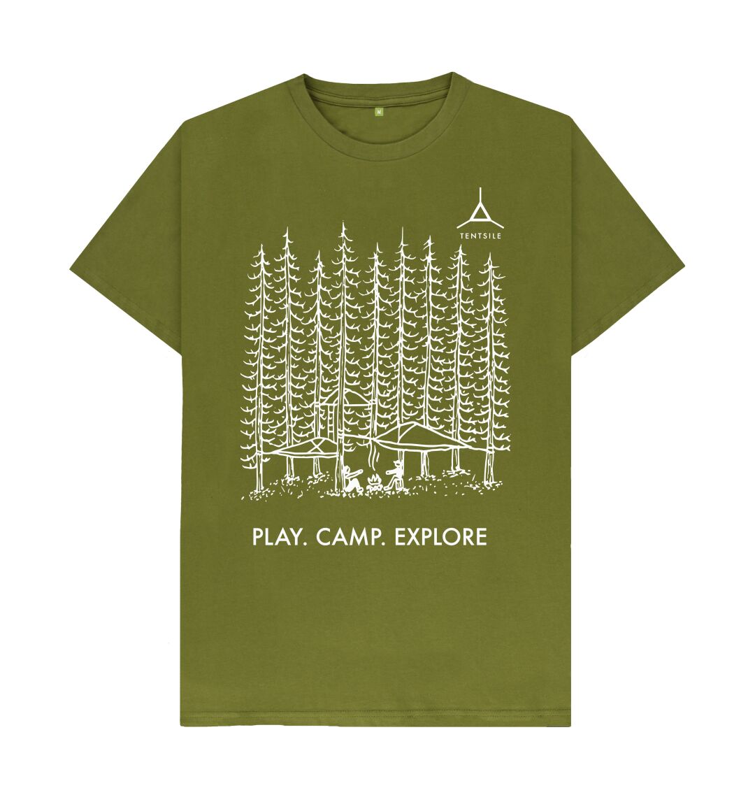 Moss Green Tentsile Tree T Shirt Male (4575991595081)