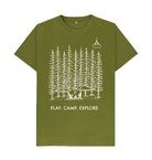 Moss Green Tentsile Tree T Shirt Male (4575991595081)