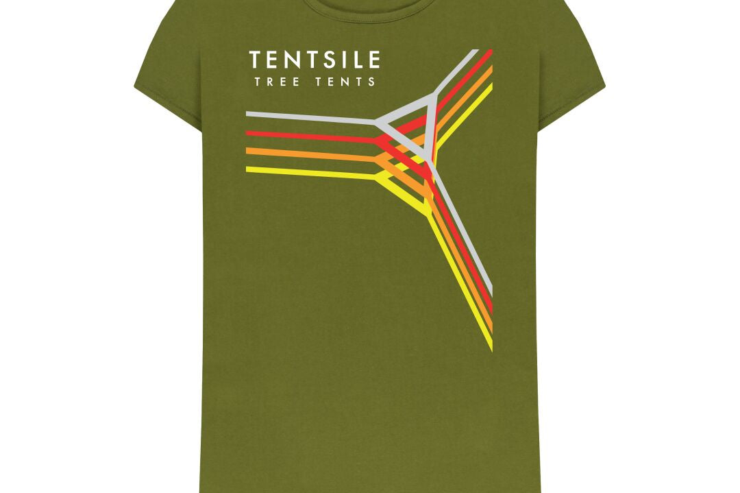 Moss Green Tentsile Retro T Shirt Female (4575929204809)
