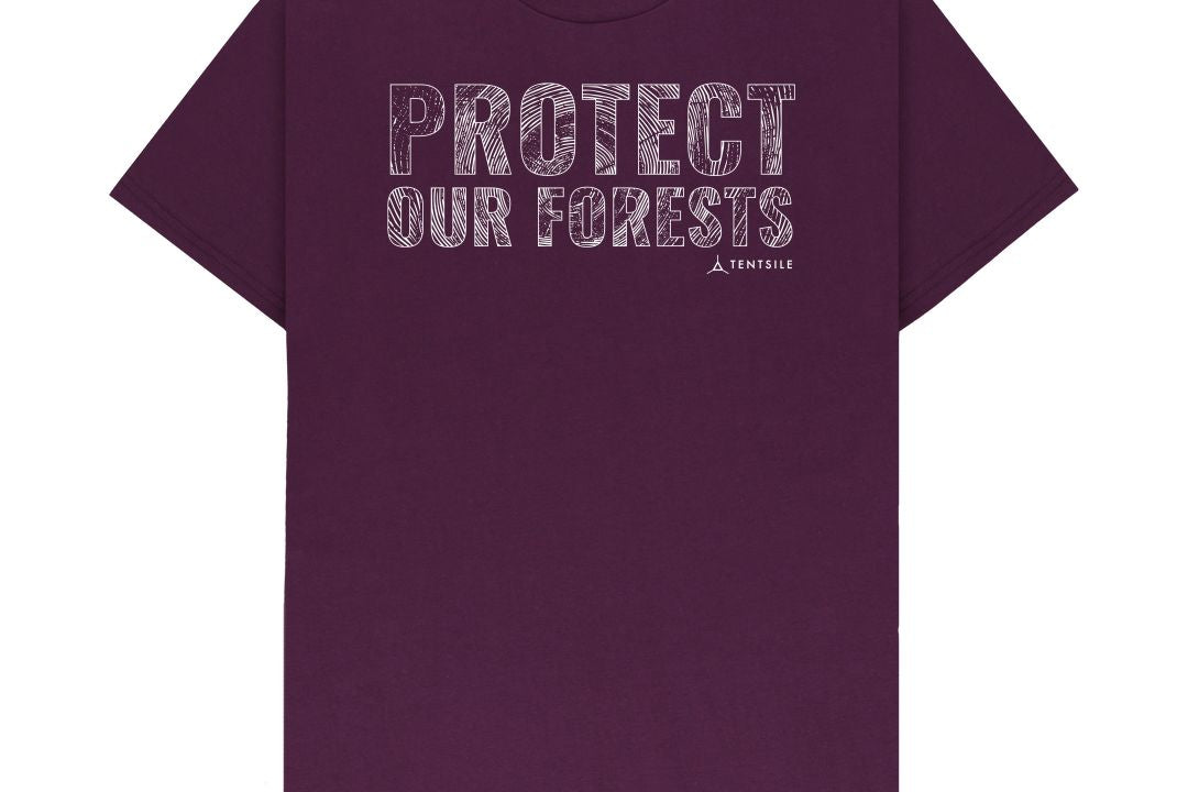 Purple Protect Our Forests T Shirt - Male (6585774014537)