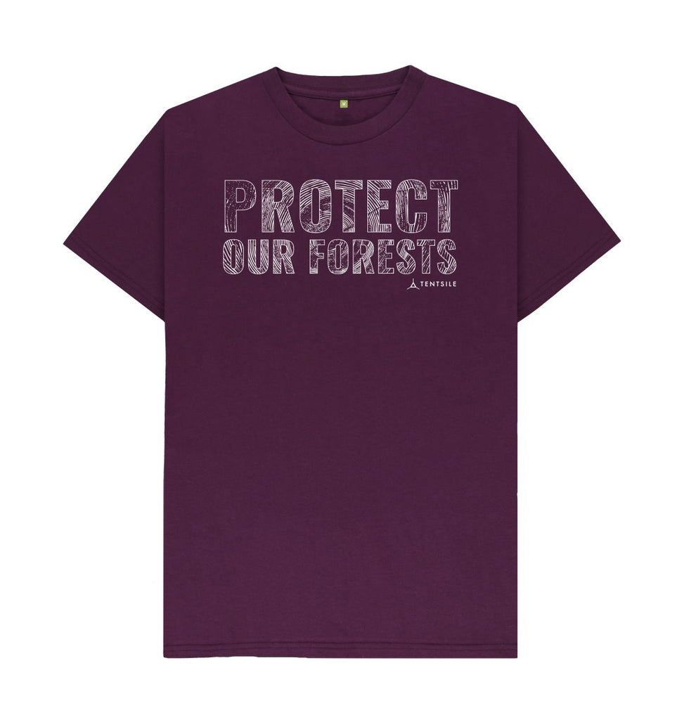 Purple Protect Our Forests T Shirt - Male (6585774014537)