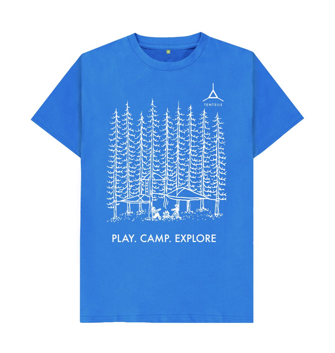 Bright Blue Tentsile Tree T Shirt Male (4575991595081)