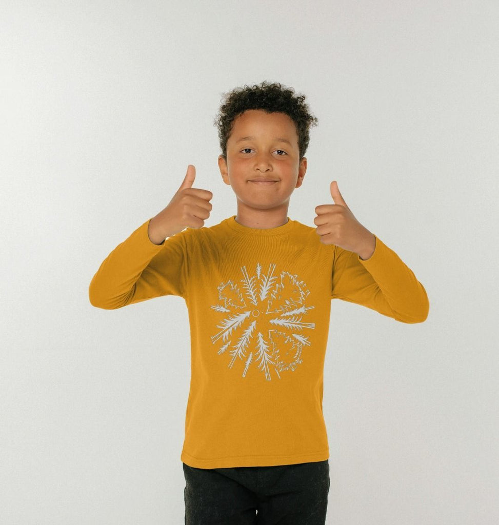 Kids Unisex "Tree View" Long Sleeve Tee (6836039516233)