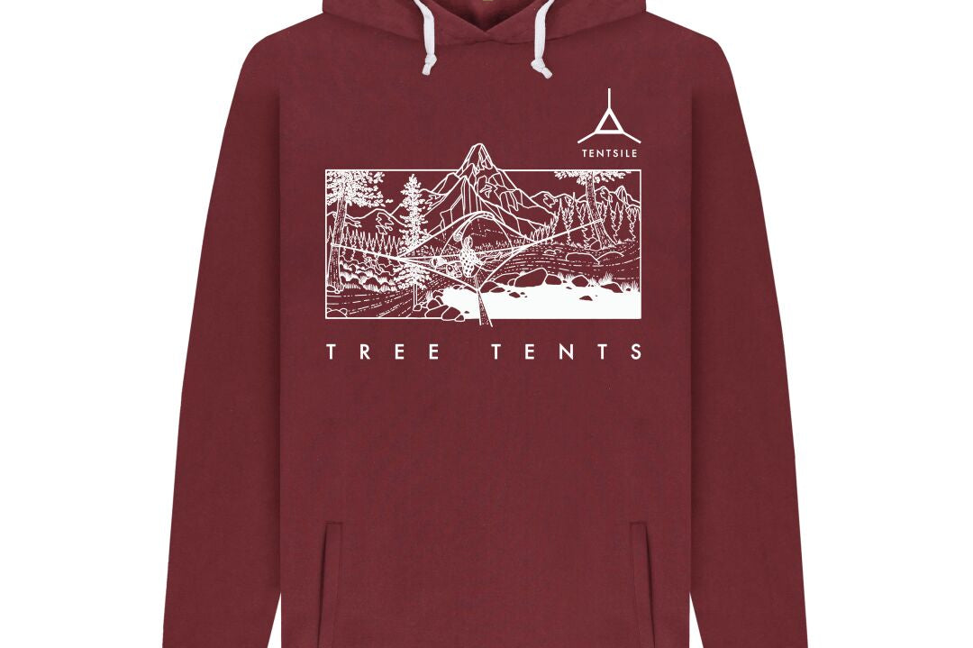 Red Wine Tentsile Mountain Hoodie Male (4575568265289)