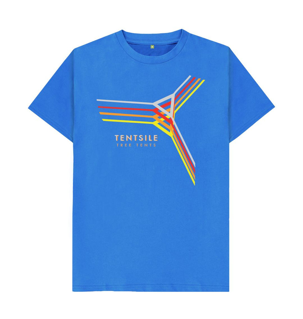 Bright Blue Tentsile Retro T Shirt Male (6569086615625)