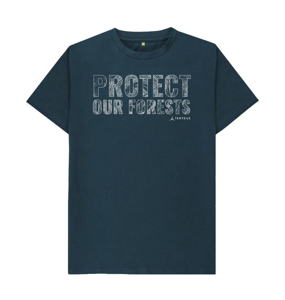 Denim Blue Protect Our Forests T Shirt - Male (6585774014537)