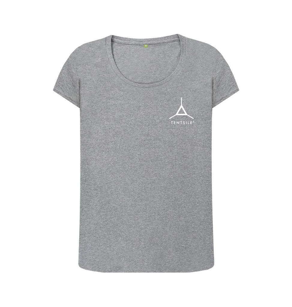 Athletic Grey Tentsile Scoop Neck Tee - Female (6613446033481)