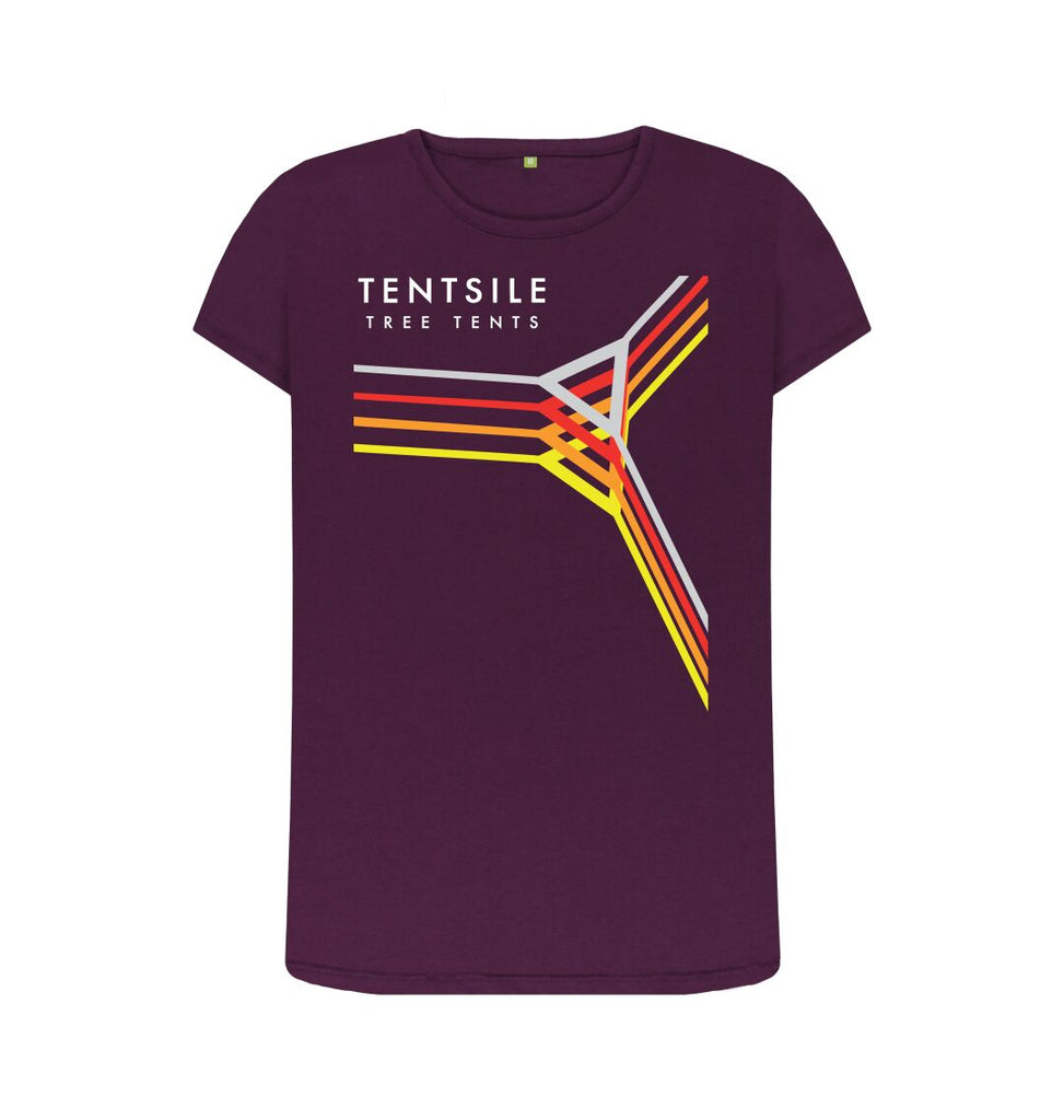 Purple Tentsile Retro T Shirt Female (4575929204809)