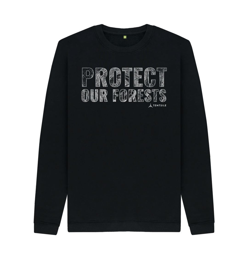 tentsile Protect Our Forests Crew Neck Sweater black (6585778765897)