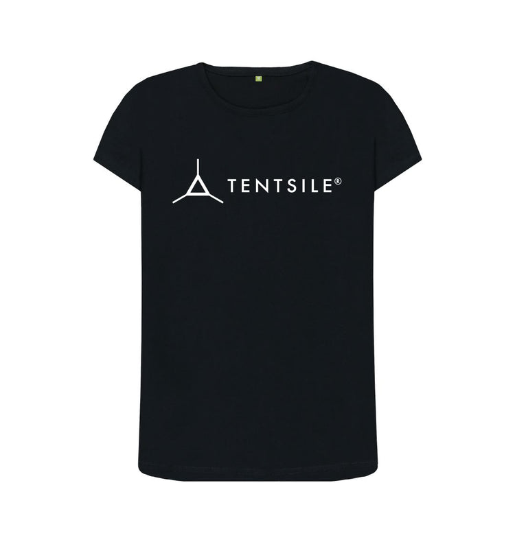 Black Tentsile Crew Neck Logo Tee Dark - Female (6613443346505)