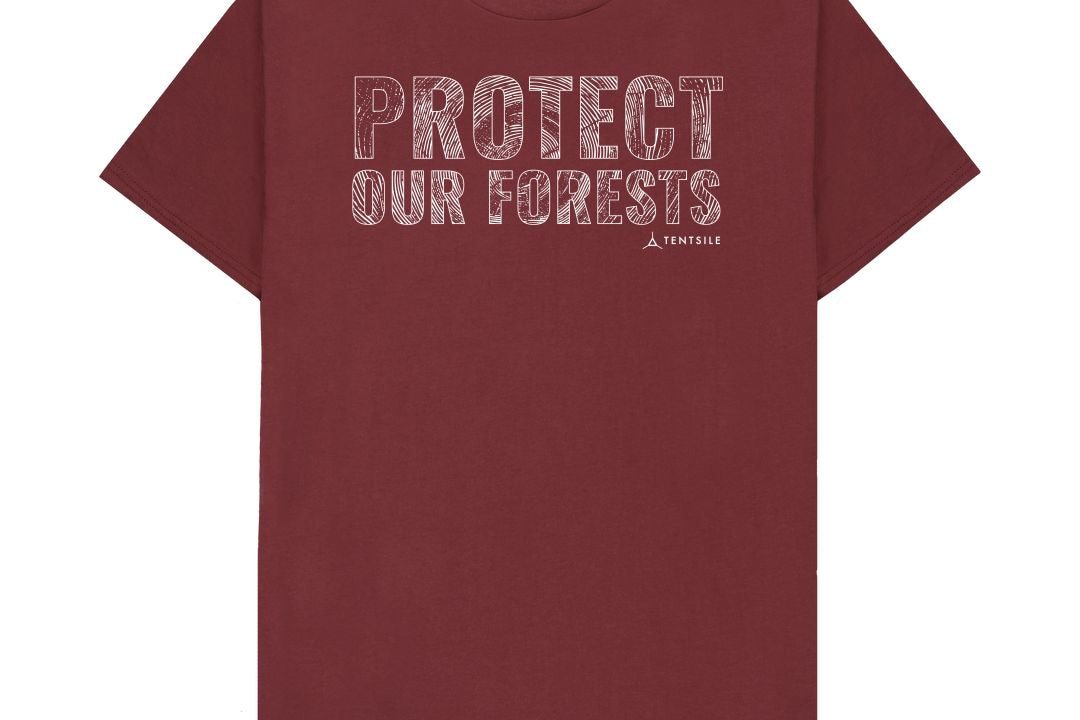 Red Wine Protect Our Forests T Shirt - Male (6585774014537)