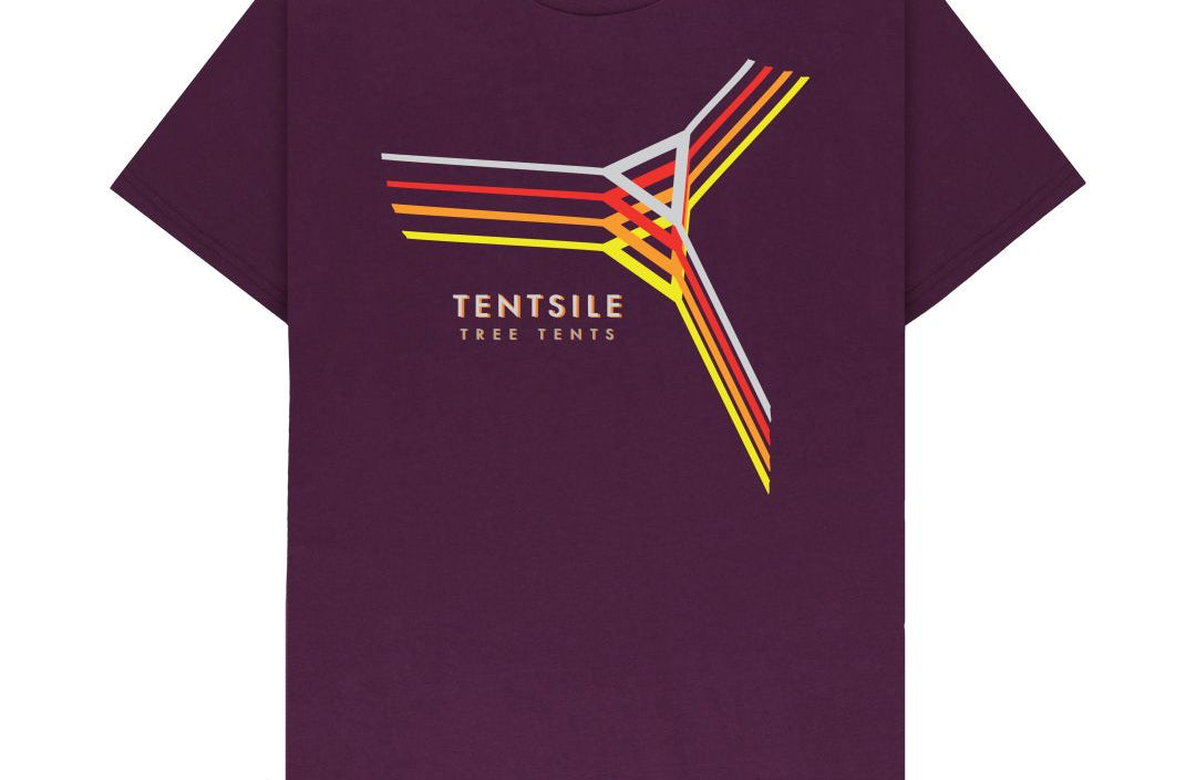 Purple Tentsile Retro T Shirt Male (6569086615625)